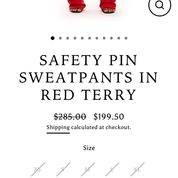 Sami miro vintage sweat set in red - Picture 2 of 3